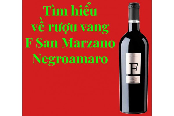 Tìm hiểu về rượu vang F San Marzano Negroamaro