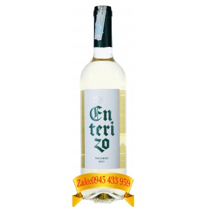 Rượu vang trắng Enterizo Macabeo Utiel Requena 750ml
