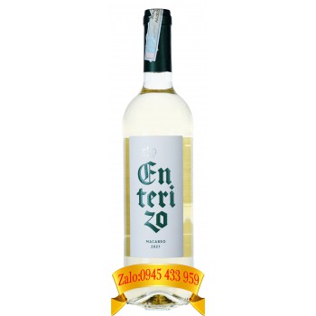 Rượu vang trắng Enterizo Macabeo Utiel Requena 750ml